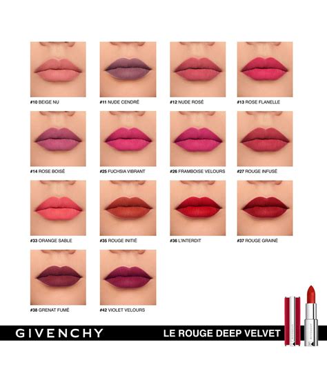 givenchy le rouge lipstick rose d& 39|le rouge deep velvet lipstick.